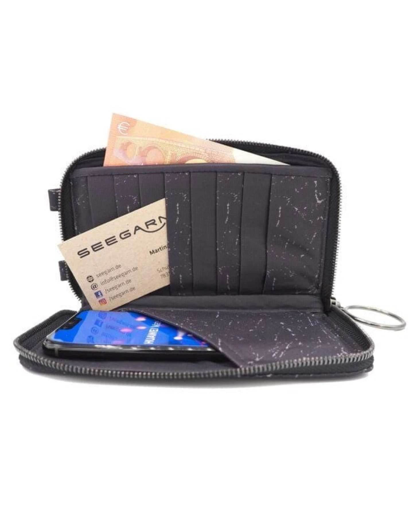 Seegarn-Täschle / 2in1 Handy-Tasche und Geldbeutel (MB43) – Ansicht 4