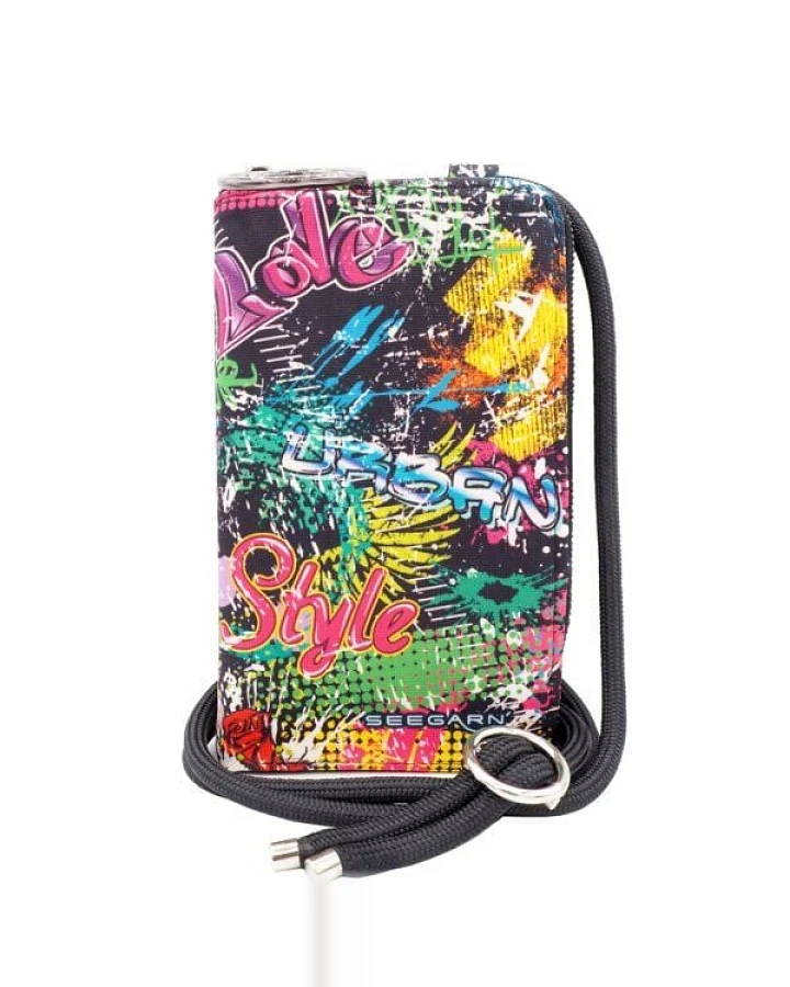 Seegarn-Täschle / 2in1 Handy-Tasche und Geldbeutel (MB12)