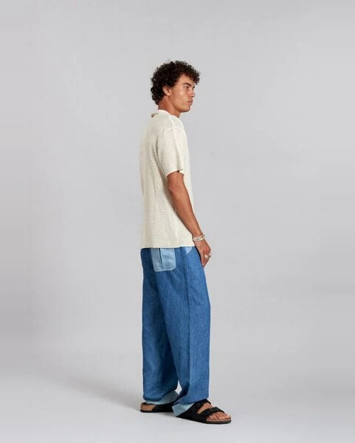 Komodo Leinen Hose in Jeans Optik Modell: Joshua