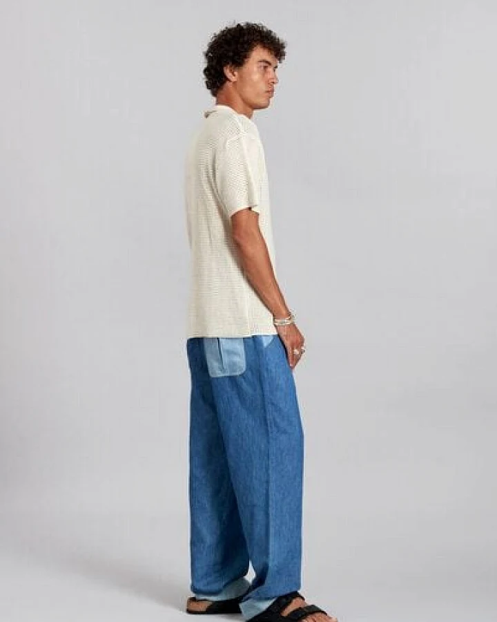 Komodo Leinen Hose in Jeans Optik Modell: Joshua