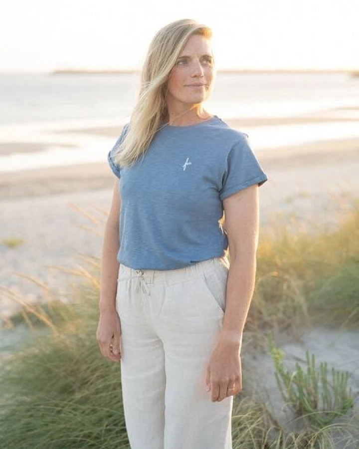 FUXBAU Frauen fux Azul T-Shirt - blau meliert
