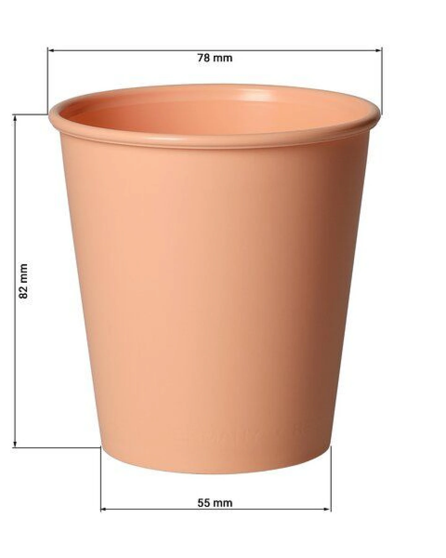 elasto nature Nachhaltiger Becher 200 ml - BPA-Freier Trinkbecher aus Bio-Kunststoff – Ansicht 3
