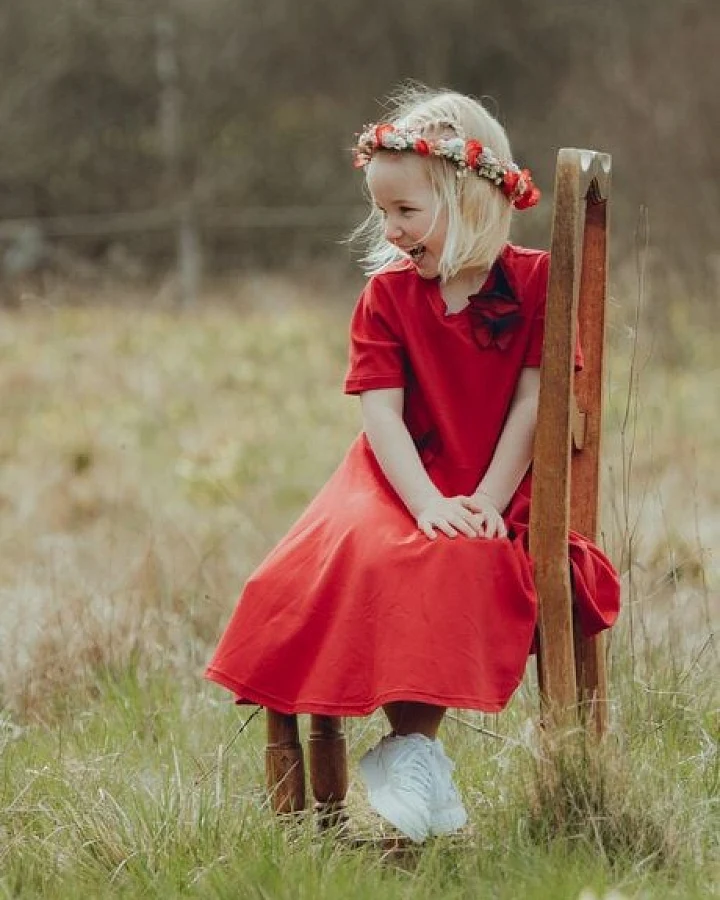 Marraine Kids T-Shirtkleid mit Tellerrock aus Bio Baumwolle "ORIGAMI"