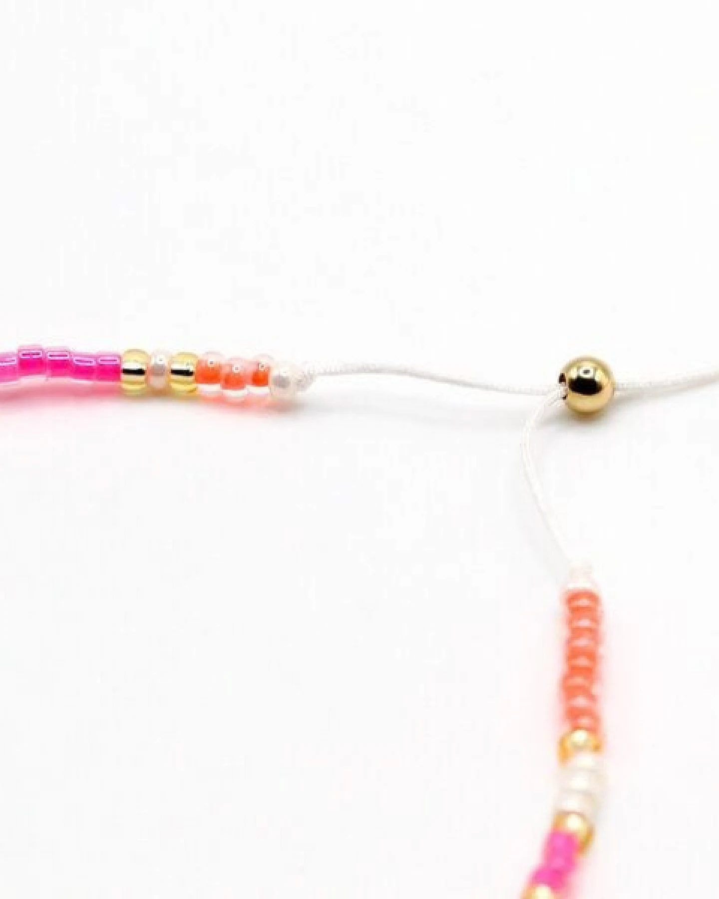 juni Sommerarmband Aruba - orange, pink – Ansicht 3