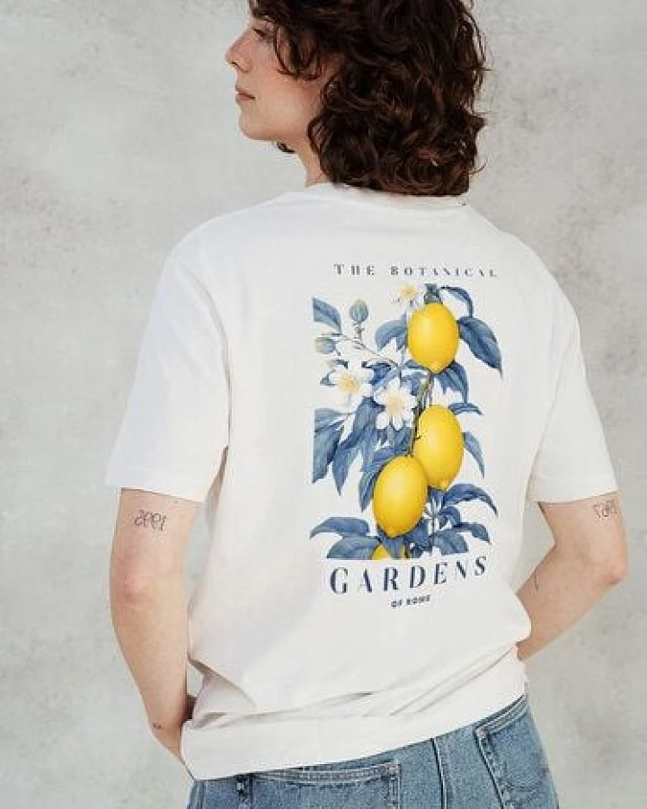 Kultgut Artdesign - Shirt aus recycelter Biobaumwolle / Botanical Gardens