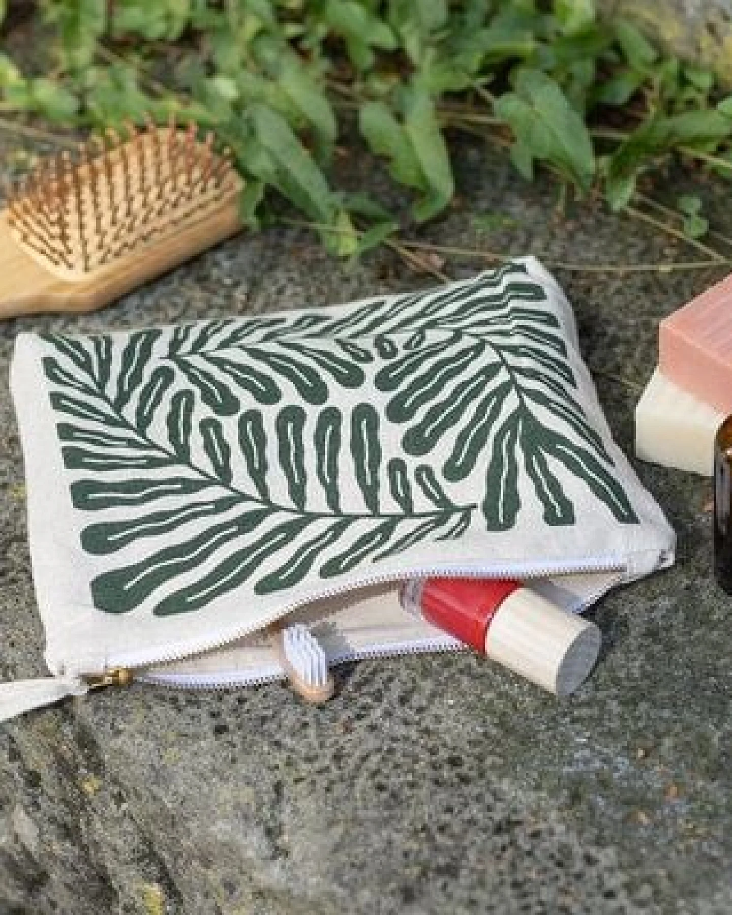 TRANQUILLO Kosmetiktasche ABSTRACT aus Biobaumwolle, GOTS-zertifiziert (BAG282, BAG283) – Ansicht 4