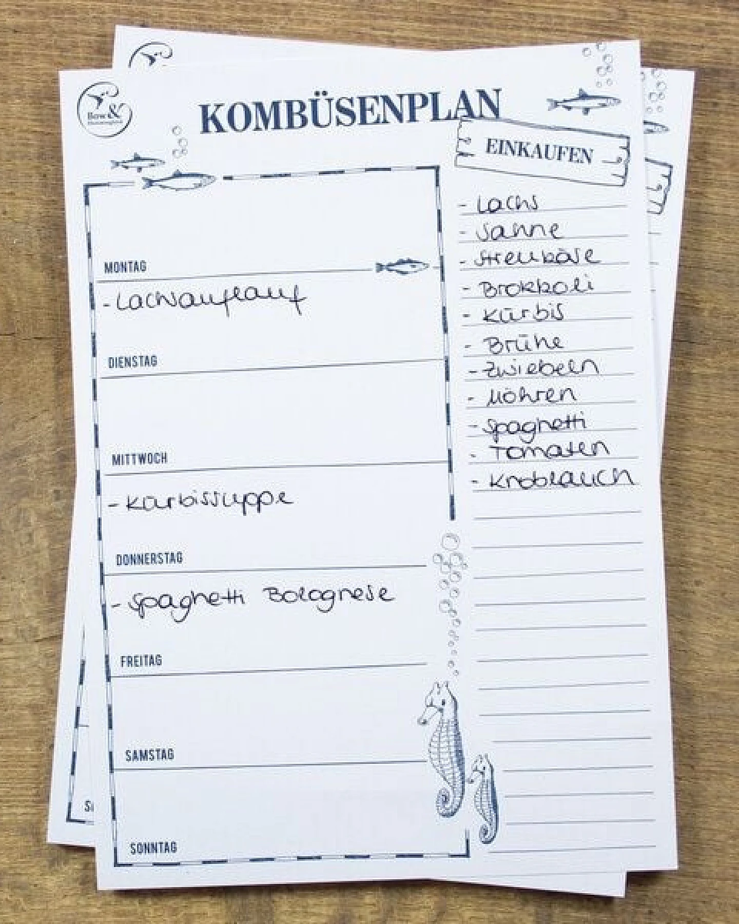 Bow & Hummingbird Block Kombüsenplan – Ansicht 4