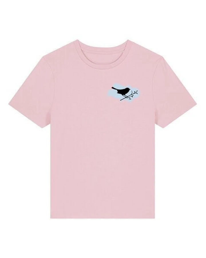 Spangeltangel Damenshirt "Vogel", T-Shirt, gedrucktes Vogelmotiv, für Frauen, Biobaumwolle