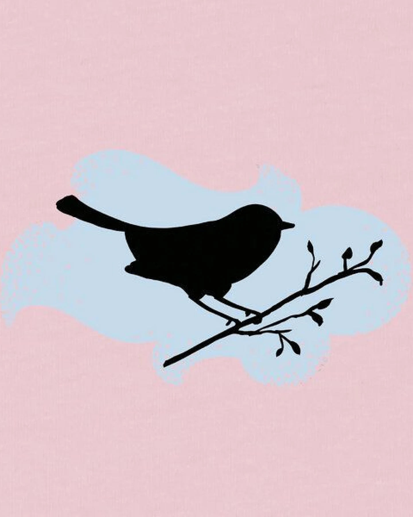 Spangeltangel Damenshirt "Vogel", T-Shirt, gedrucktes Vogelmotiv, für Frauen, Biobaumwolle – Ansicht 2