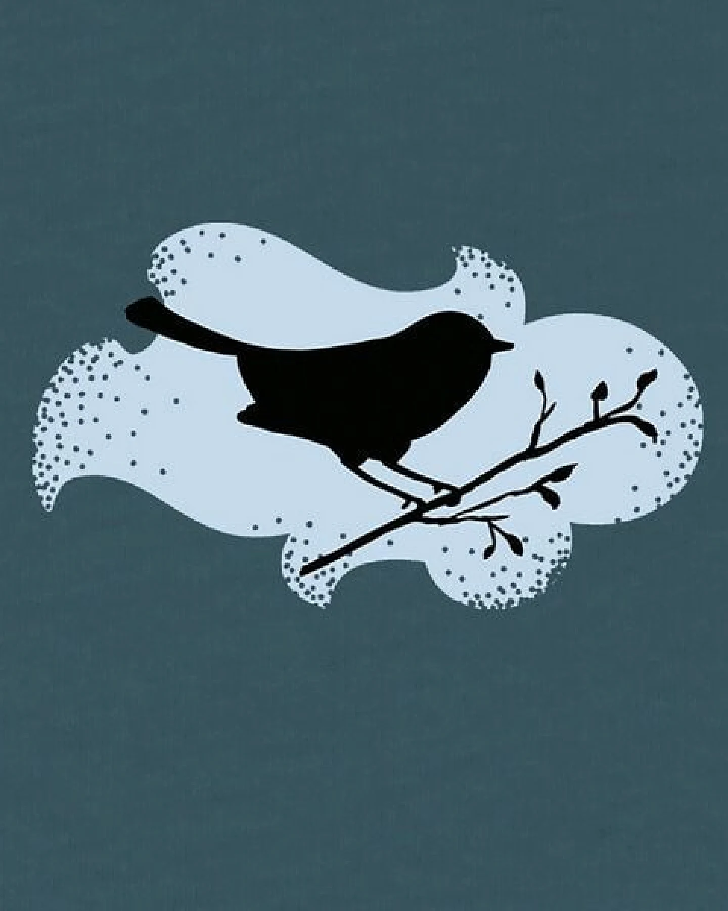 Spangeltangel Damenshirt "Vogel", T-Shirt, gedrucktes Vogelmotiv, für Frauen, Biobaumwolle – Ansicht 2