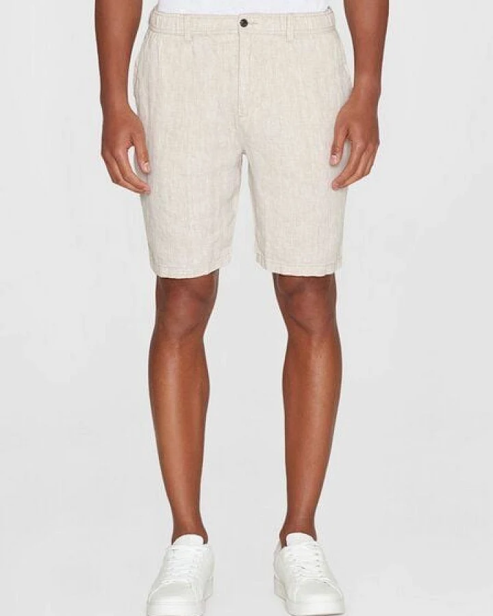 KnowledgeCotton Apparel Loose Herringbone Leinen SHORTS