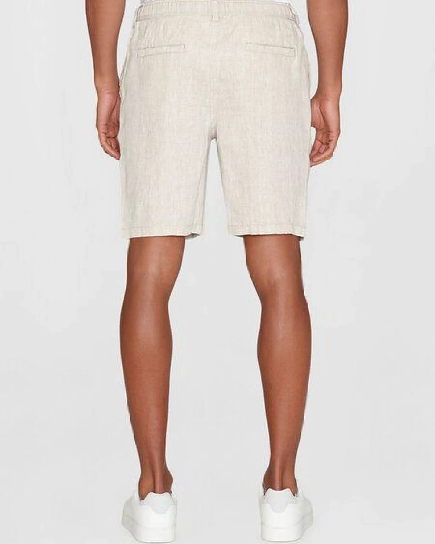 KnowledgeCotton Apparel Loose Herringbone Leinen SHORTS – Ansicht 2