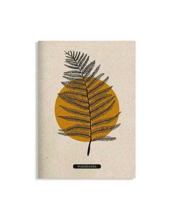 matabooks® Handgemachtes A5 Notizbuch/Tagebuch/Skizzenbuch aus Graspapier – Maya