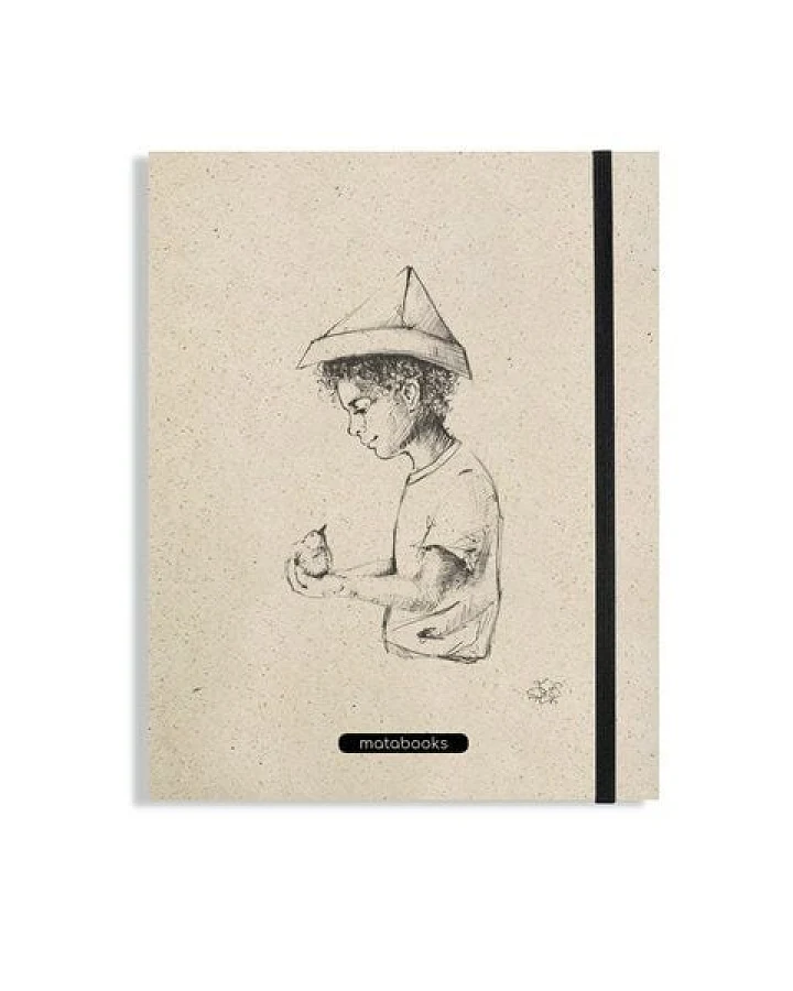 matabooks® Nachhaltiges A5 Notizbuch/Schreibblock aus Graspapier – Swiss Brochure