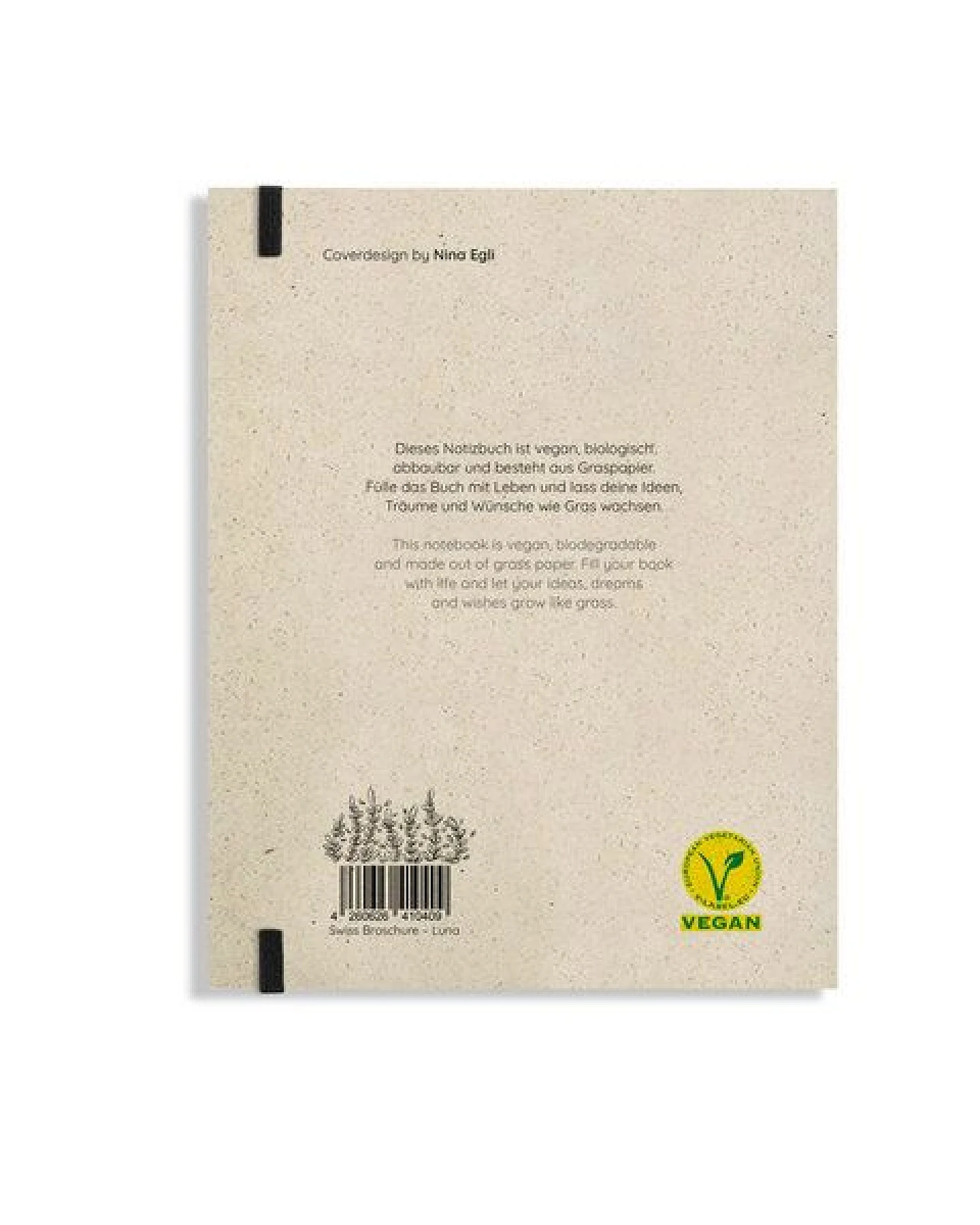 matabooks® Notizbuch A5 blanko aus Graspapier – Swiss Brochure – Ansicht 3