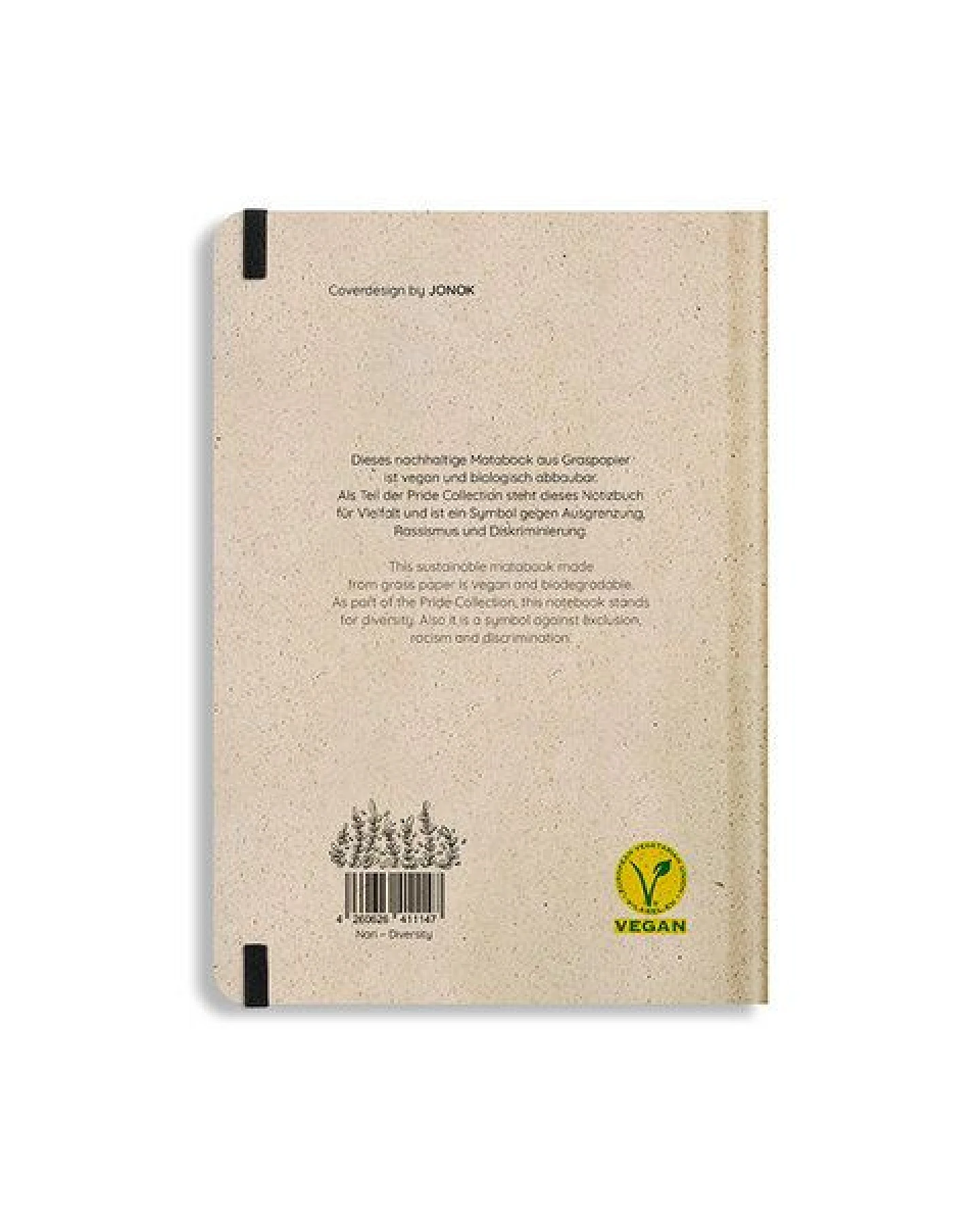 matabooks® Notizbuch A5 punktiert aus Süßgraspapier mit Graspapier-Cover – Nari (punktiert) – Ansicht 4