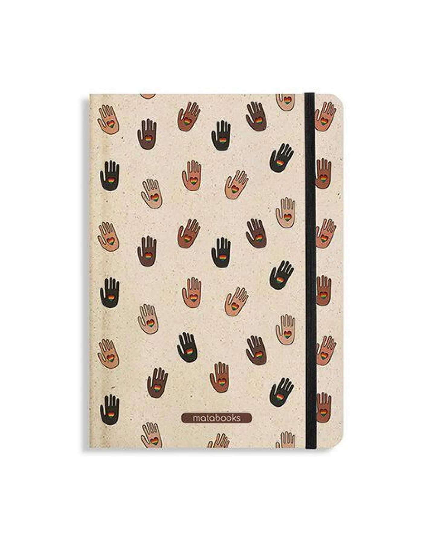 matabooks® Notizbuch A5 punktiert aus Süßgraspapier mit Graspapier-Cover – Nari (punktiert) – Ansicht 2