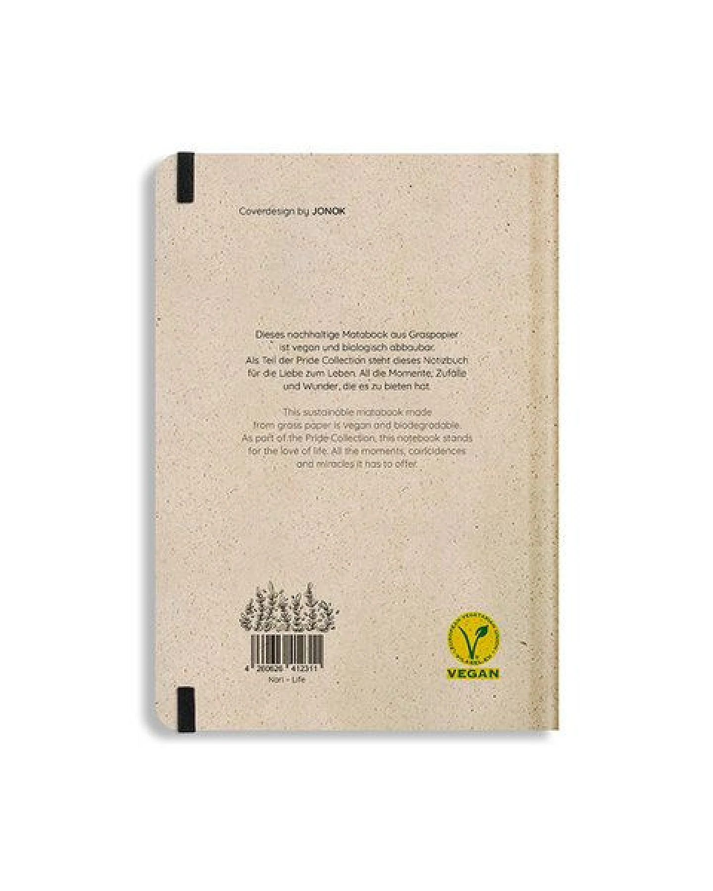 matabooks® Notizbuch A5 punktiert aus Süßgraspapier mit Graspapier-Cover – Nari (punktiert) – Ansicht 4