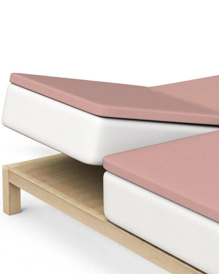 Schlafgut Spannbettlaken Pure für Split Topper Matratzen - 95% Biobaumwolle, 5% Elasthan
