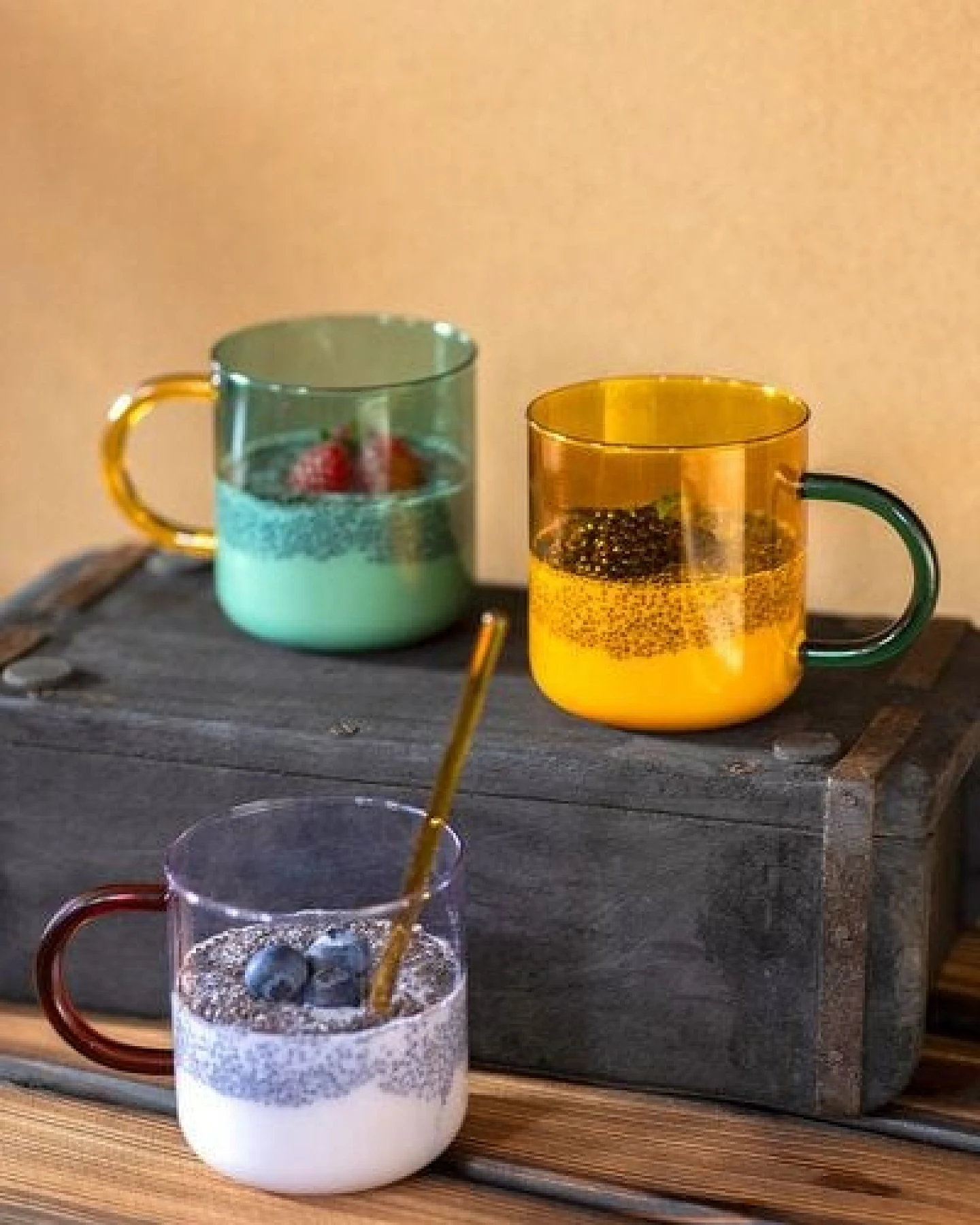 TRANQUILLO Tasse RAINBOW Borosilikatglas (GLA005, GLA006, GLA007) – Ansicht 2