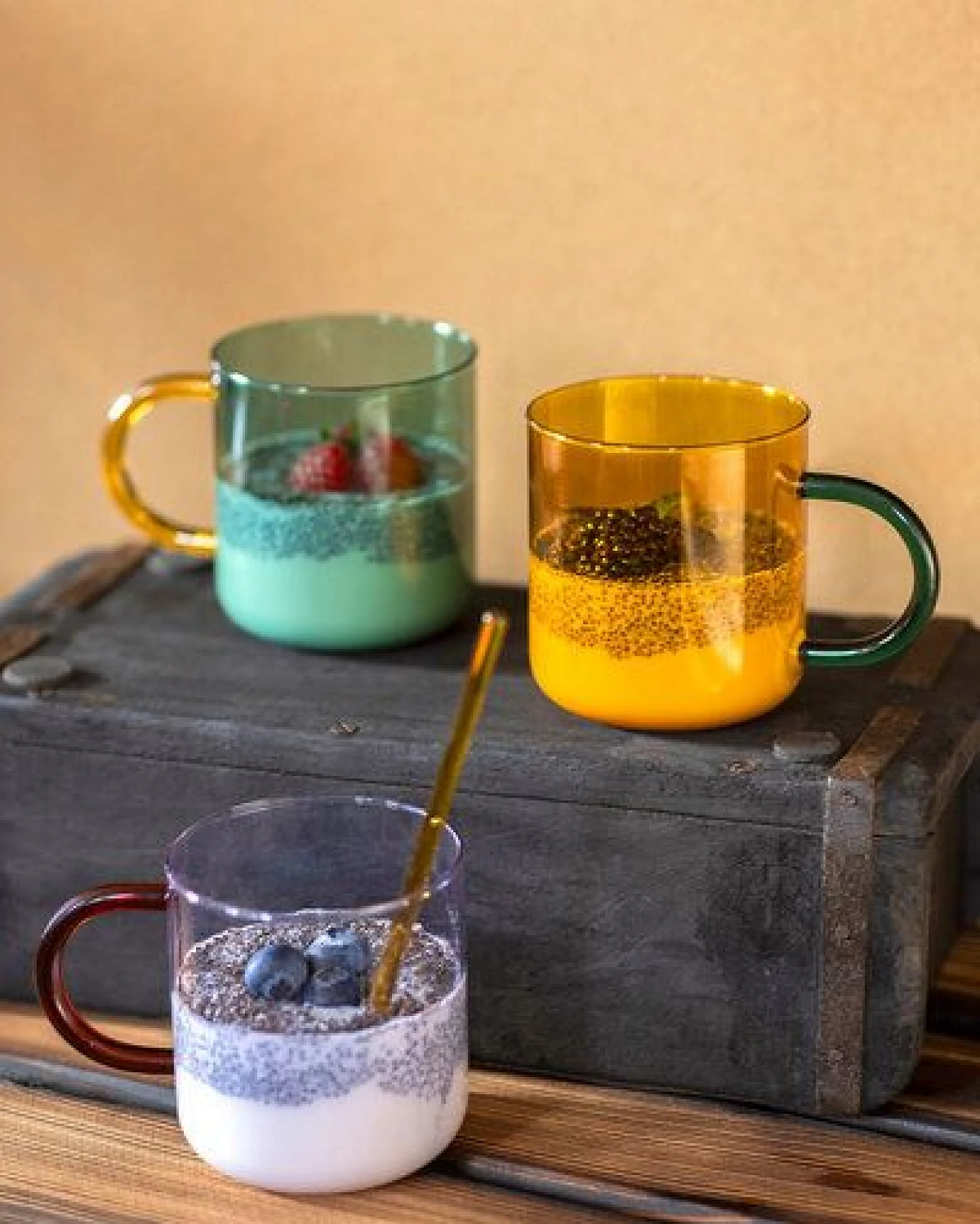 TRANQUILLO Tasse RAINBOW Borosilikatglas (GLA005, GLA006, GLA007) – Ansicht 2