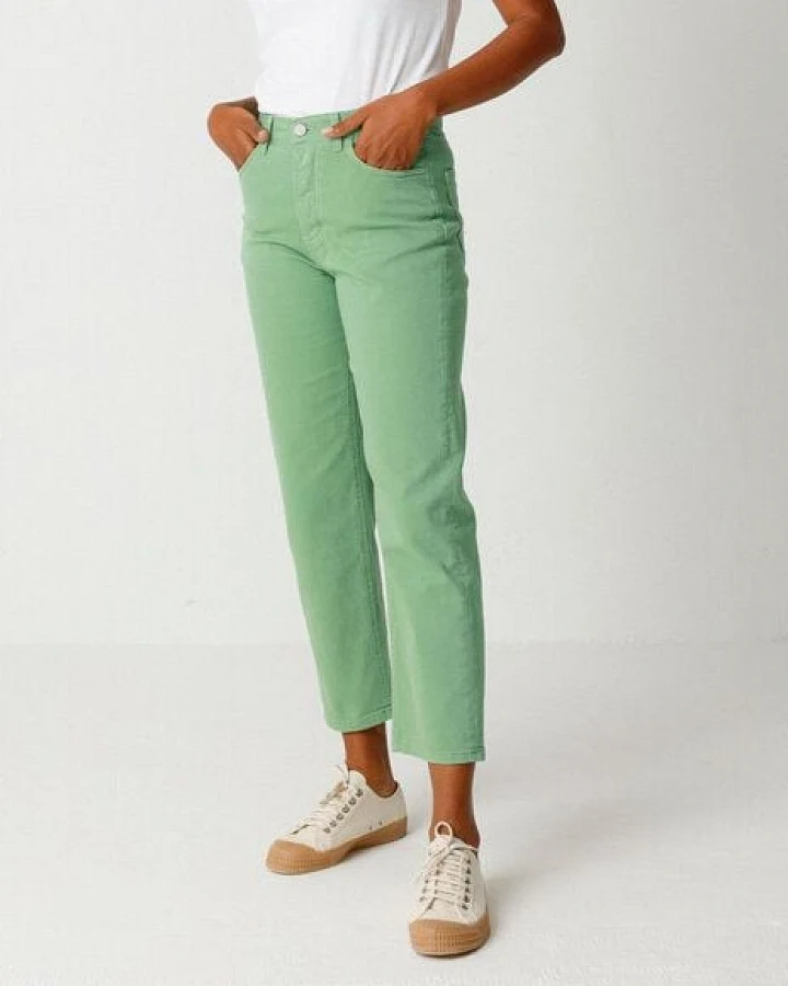 SKFK Straight Leg Jeans Ania - Green Grass