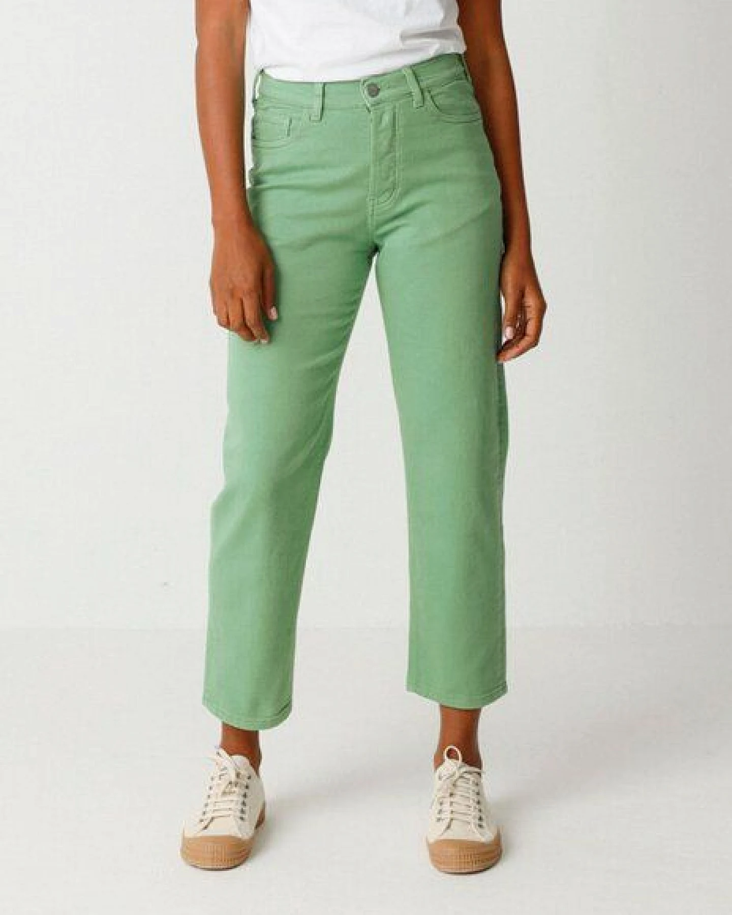SKFK Straight Leg Jeans Ania - Green Grass – Ansicht 2