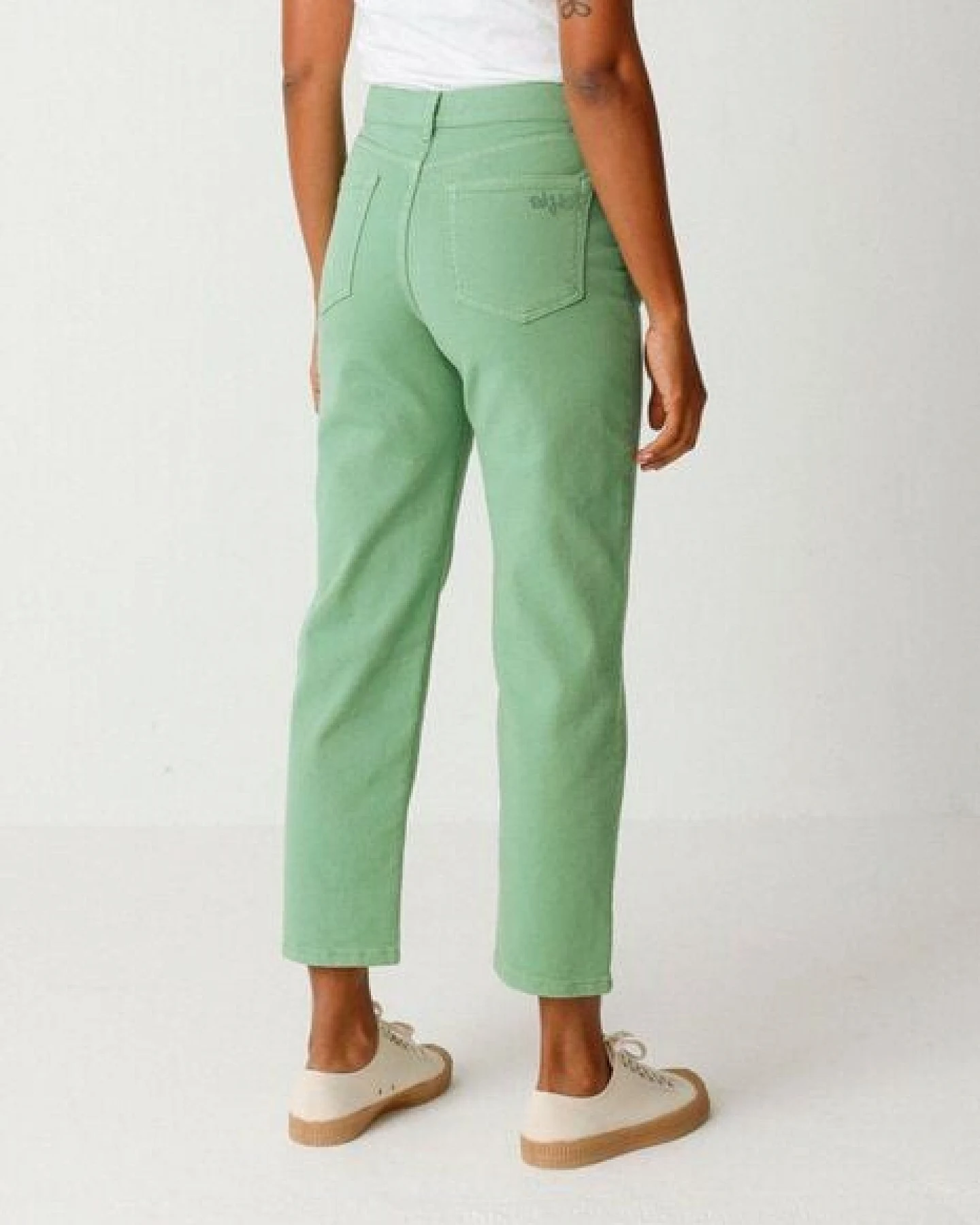 SKFK Straight Leg Jeans Ania - Green Grass – Ansicht 4