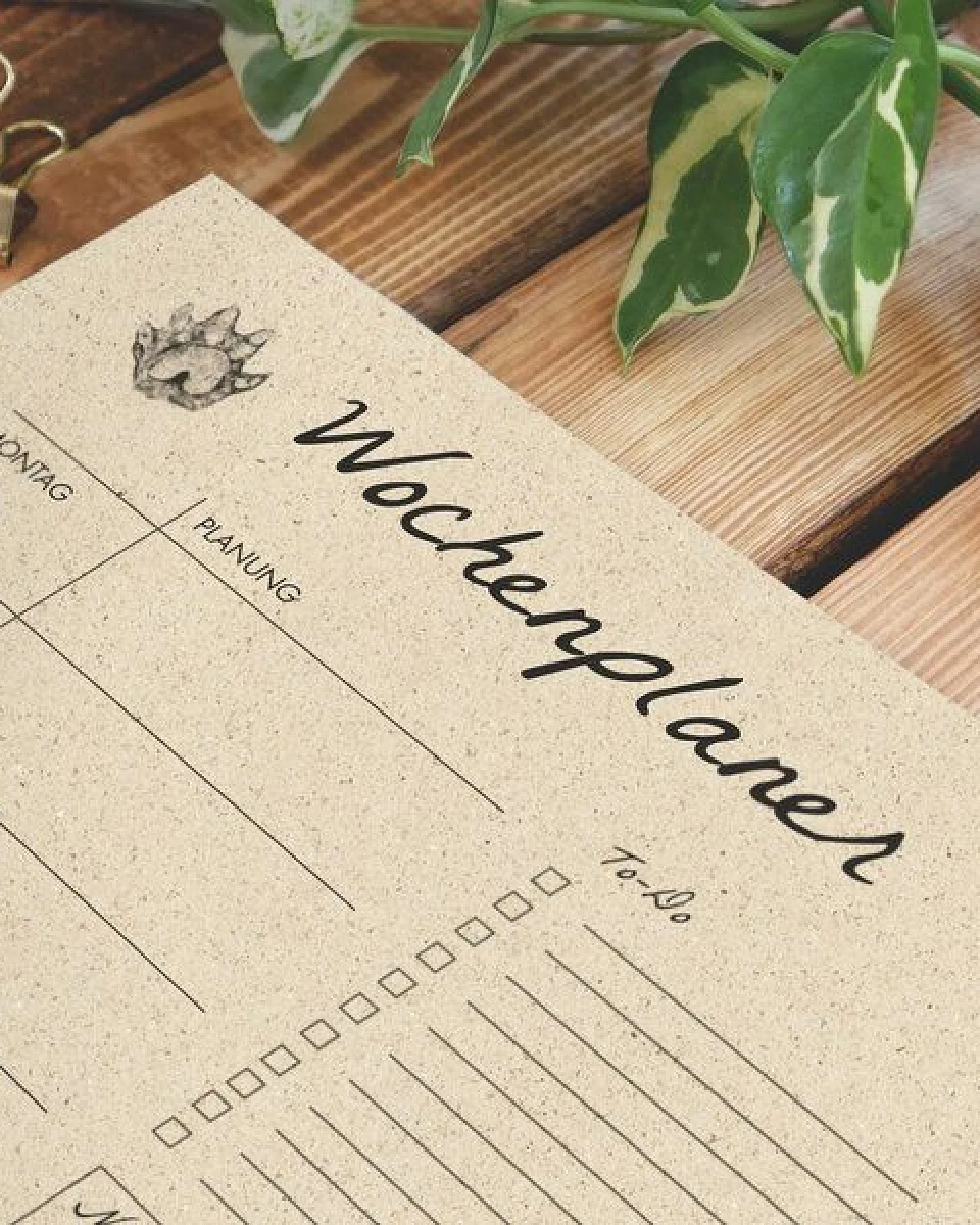 matabooks® A4 Wochenplaner/Familienplaner aus Graspapier mit To-do – 54 Blatt – Ansicht 4