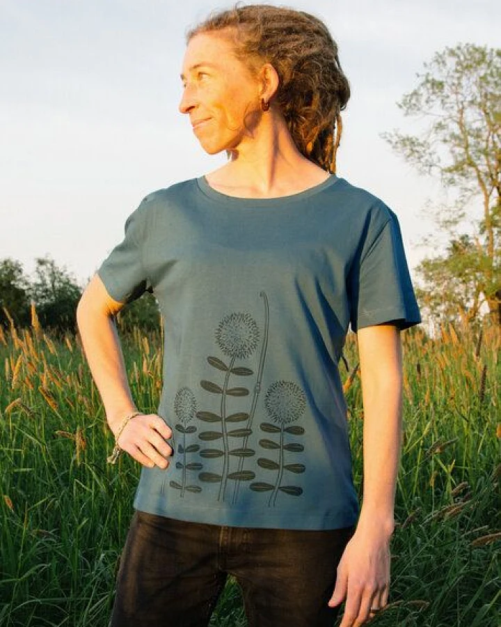 Cmig Damen T-shirt Waldblumen in stargazer