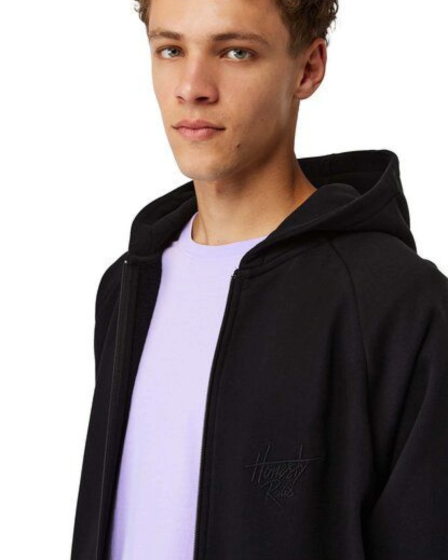 Honesty Rules Loose Fit Raglan Zip Hooded – Ansicht 2