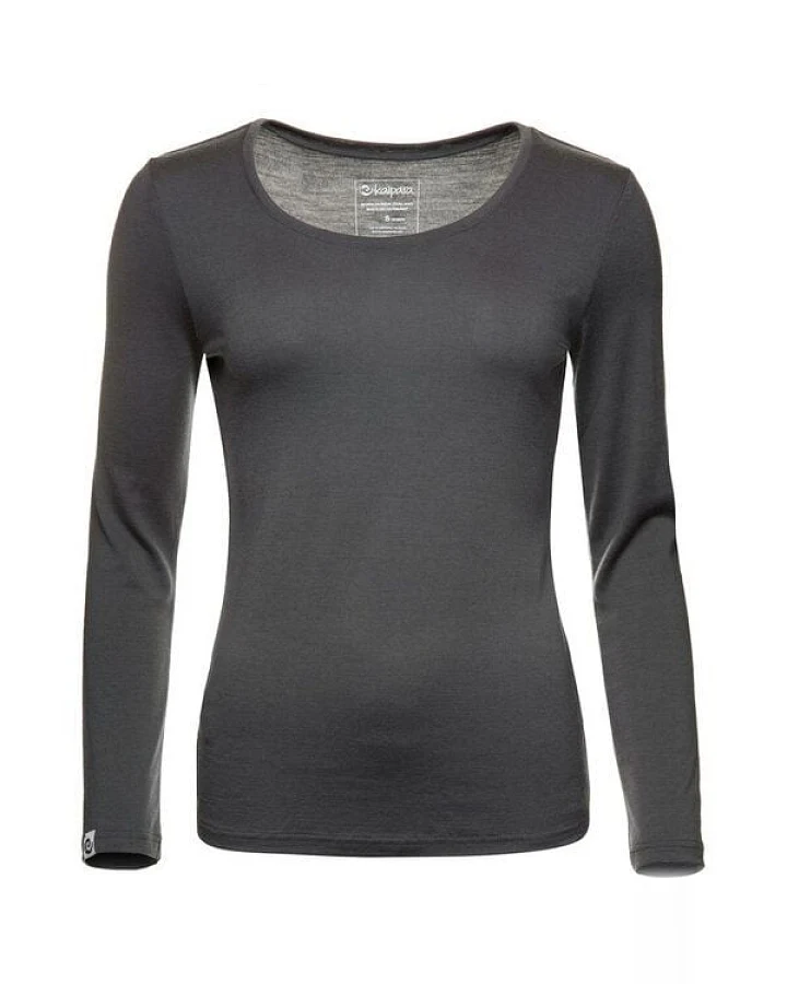 Kaipara - Merino Sportswear Merino Langarm Unterhemd Damen Slimfit 200 weiter Rundhals