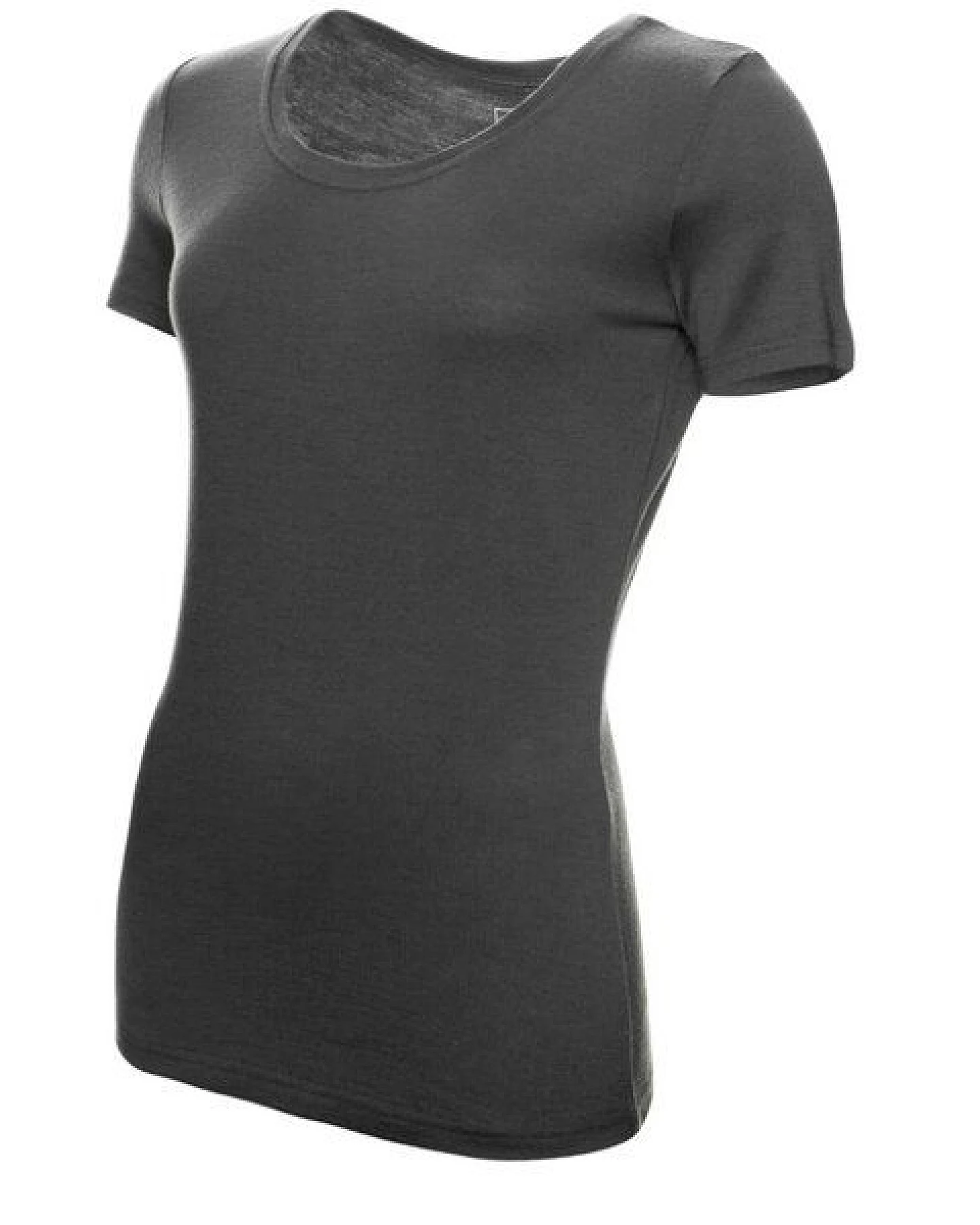 Kaipara - Merino Sportswear Merino Kurzarm Unterhemd Damen Slimfit 200 weiter Halsausschnitt – Ansicht 2