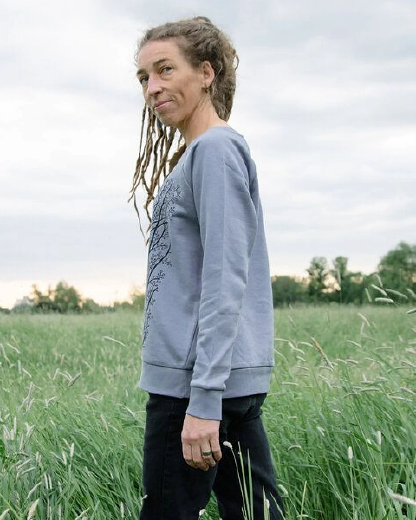 Cmig Damen Pullover Erle mit Elster – Ansicht 4