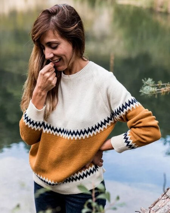 TWOTHIRDS Strickpullover Vegan "Sibu" aus 100% Premium Baumwolle