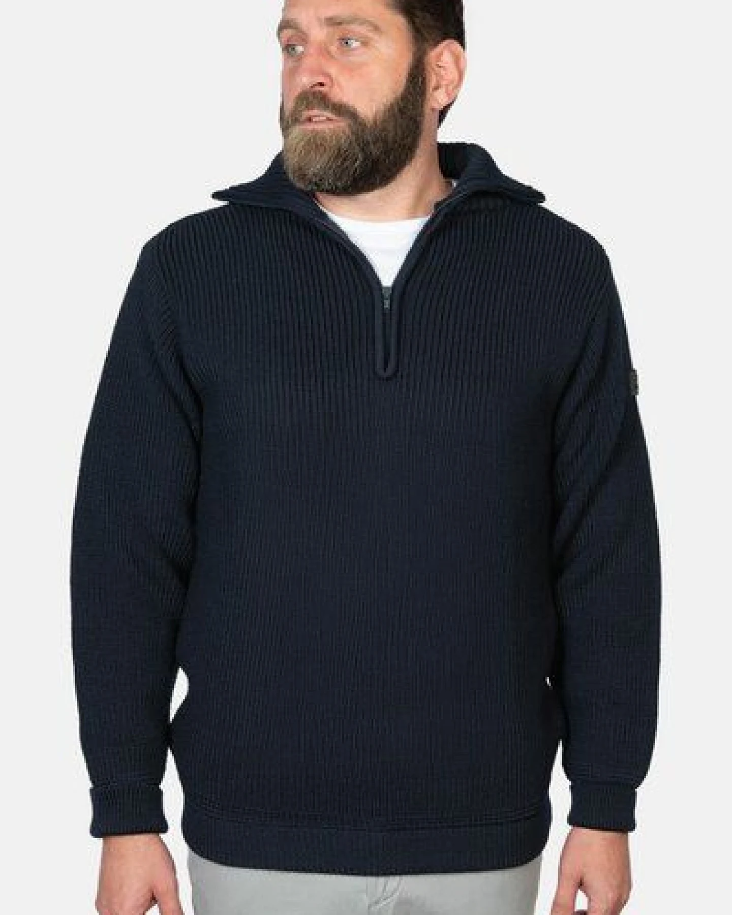 Troyer Hanseheld Merino GOTS Organic kbT Strickpullover Wolle – Ansicht 2