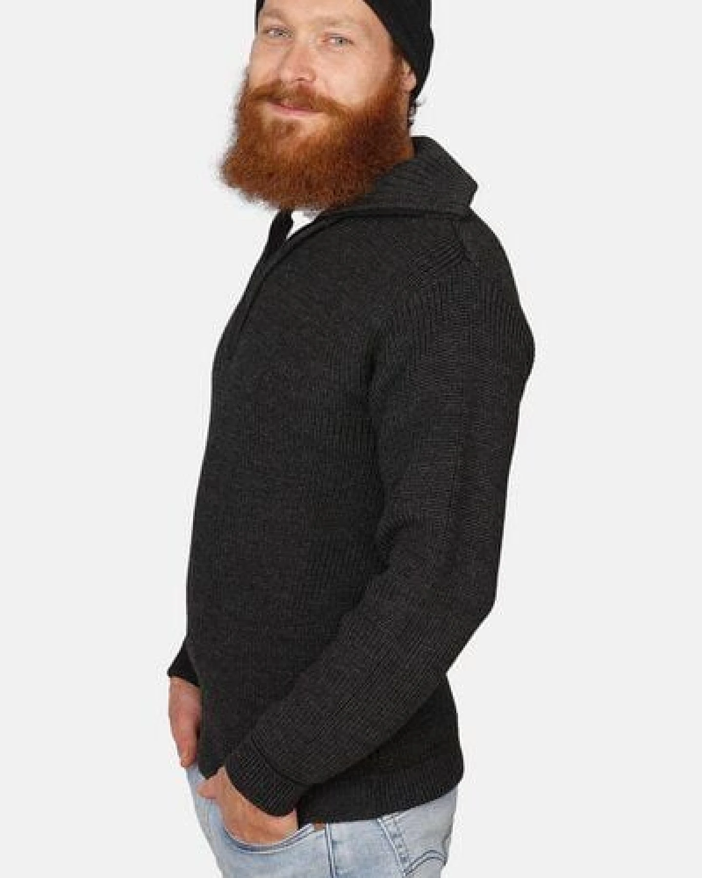 Troyer Hanseheld Merino GOTS Organic kbT Strickpullover Wolle – Ansicht 4