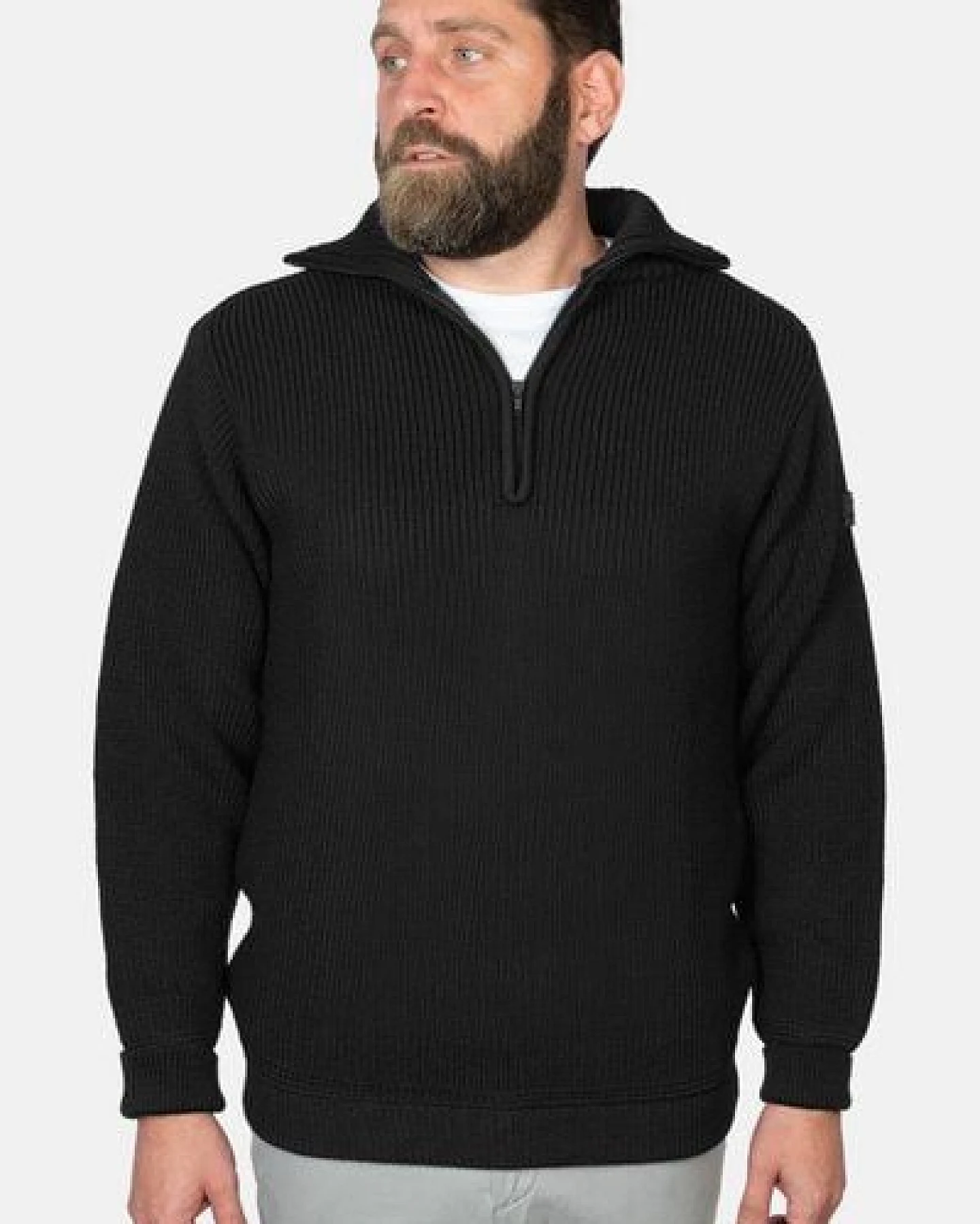 Troyer Hanseheld Merino GOTS Organic kbT Strickpullover Wolle – Ansicht 3