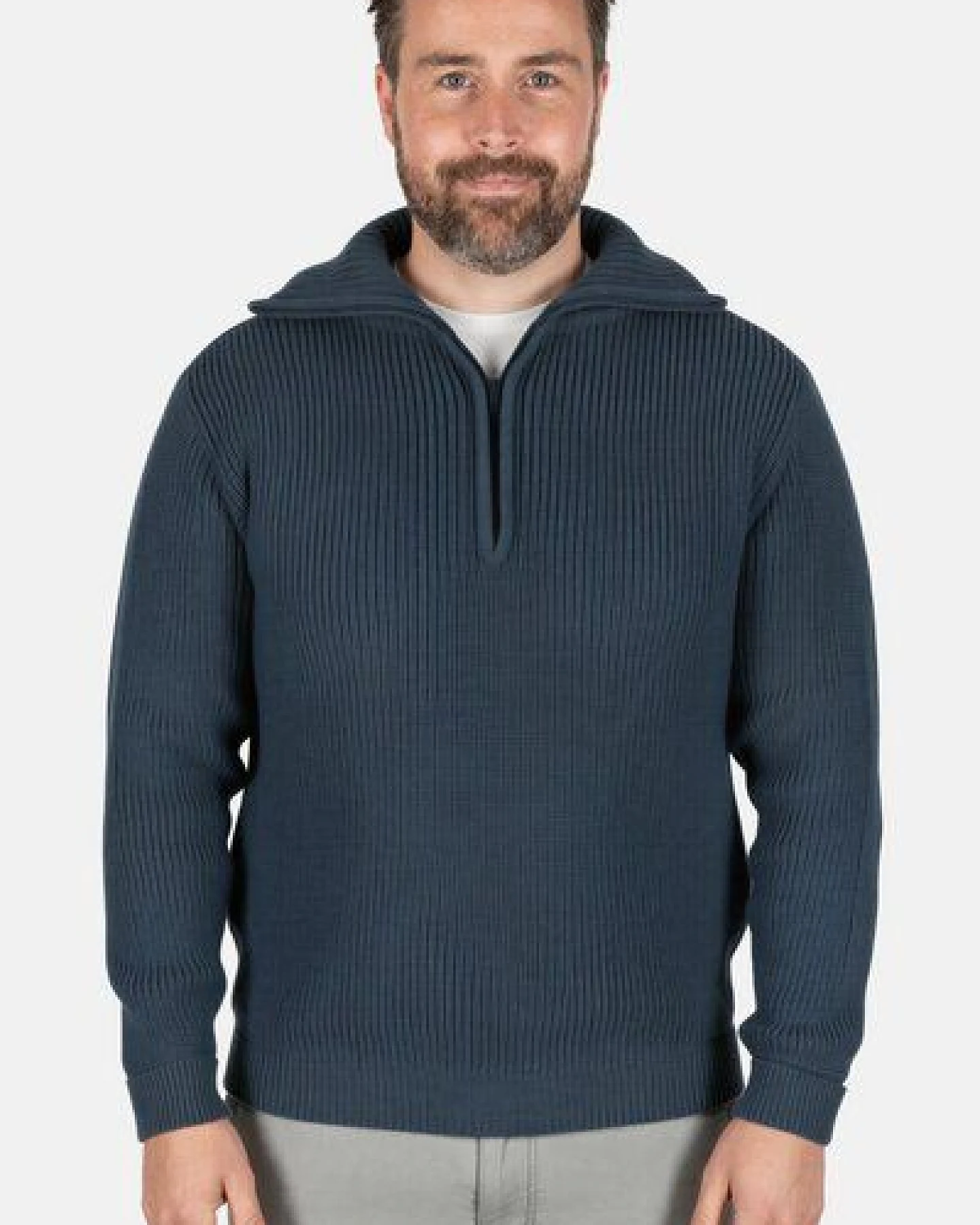 Troyer Hanseheld Merino GOTS Organic kbT Strickpullover Wolle – Ansicht 2