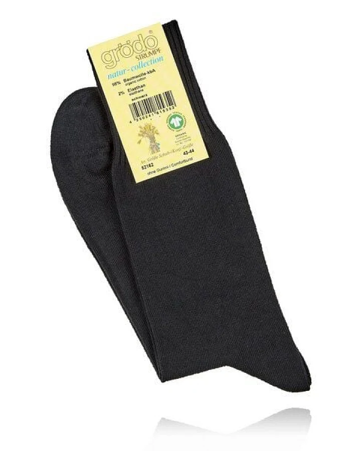 grödo Socken mit Komfortbündchen ohne Gummi für Damen und Herren (3er Pack)