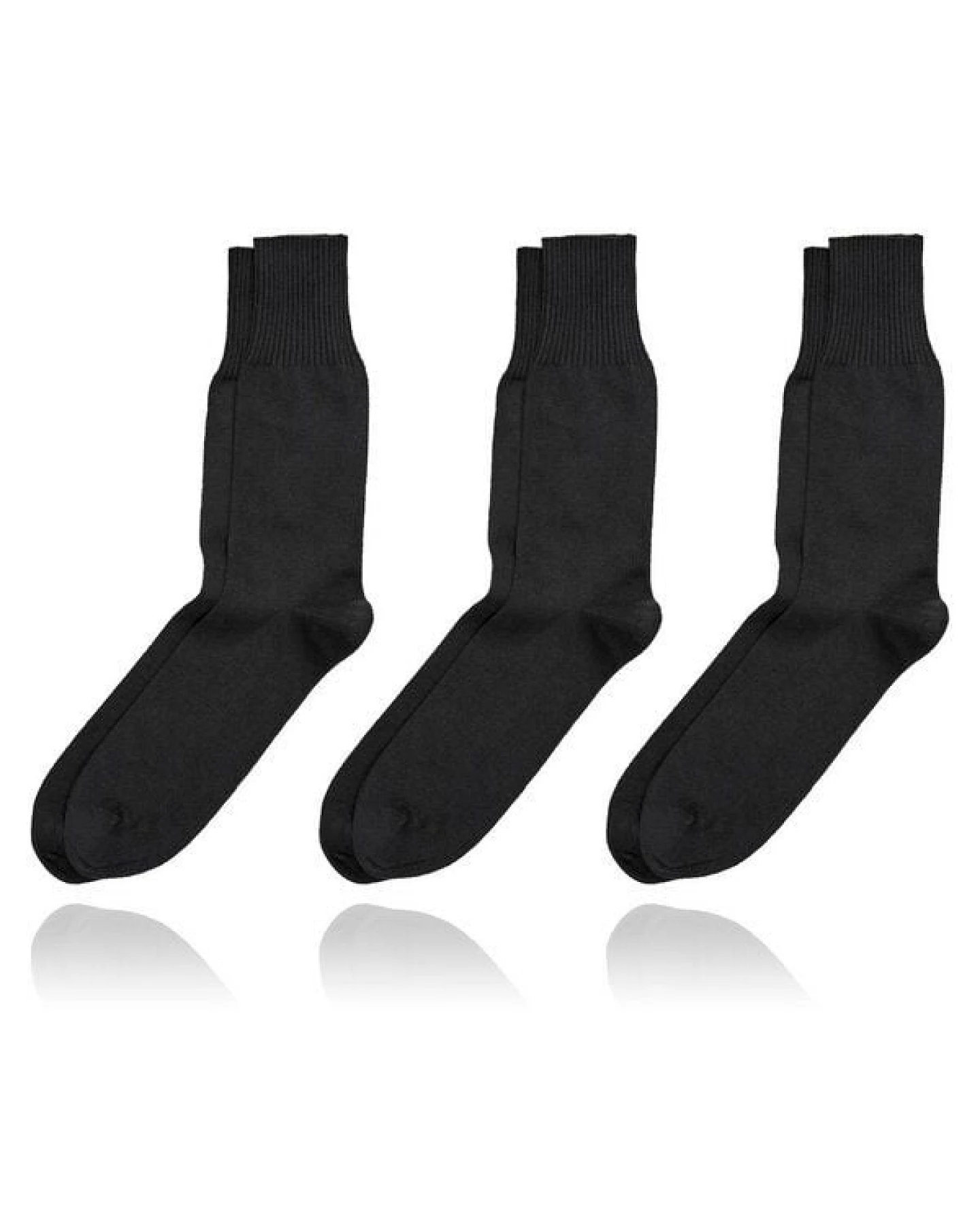 grödo Socken mit Komfortbündchen ohne Gummi für Damen und Herren (3er Pack) – Ansicht 3