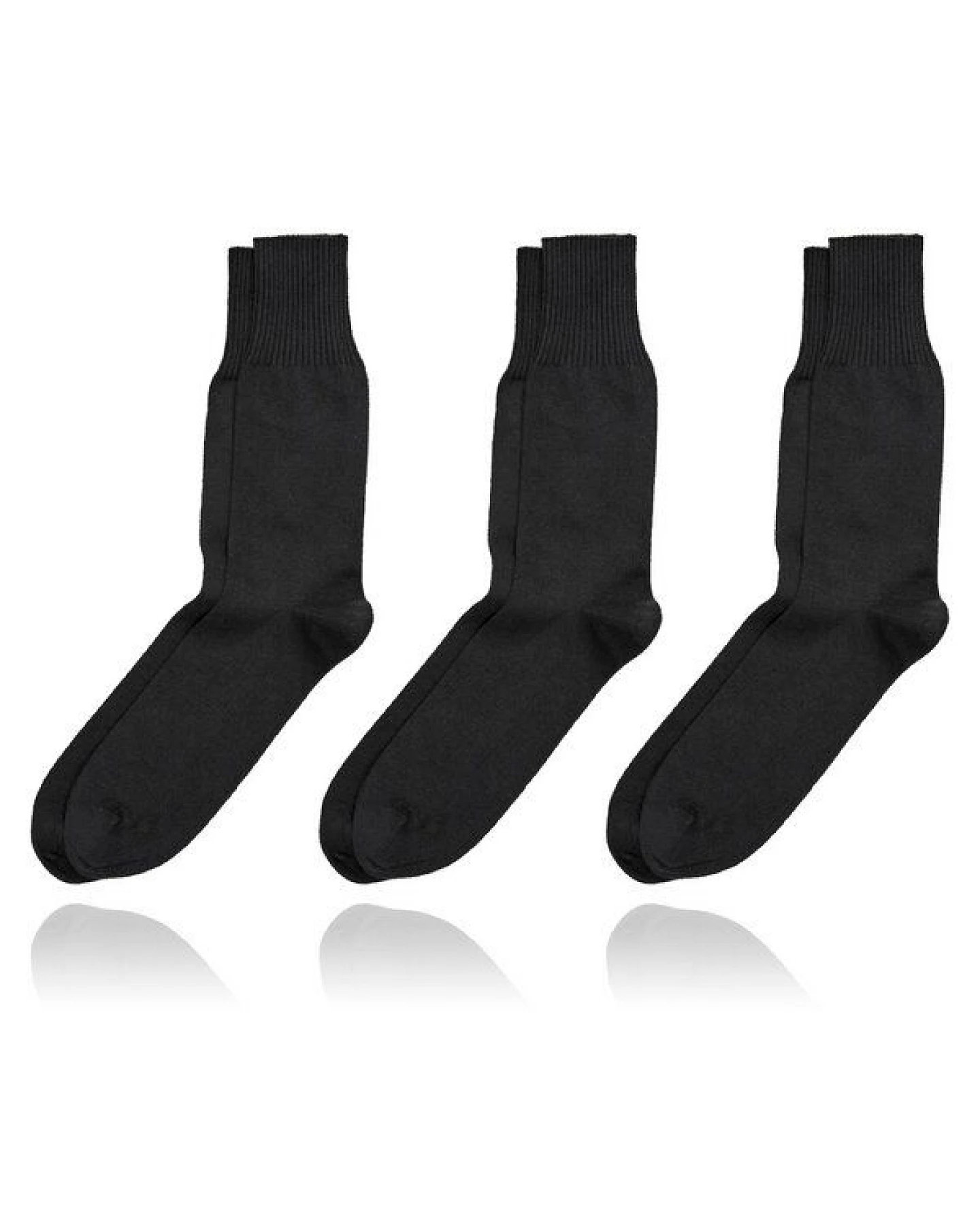 grödo Socken mit Komfortbündchen ohne Gummi für Damen und Herren (3er Pack) – Ansicht 3