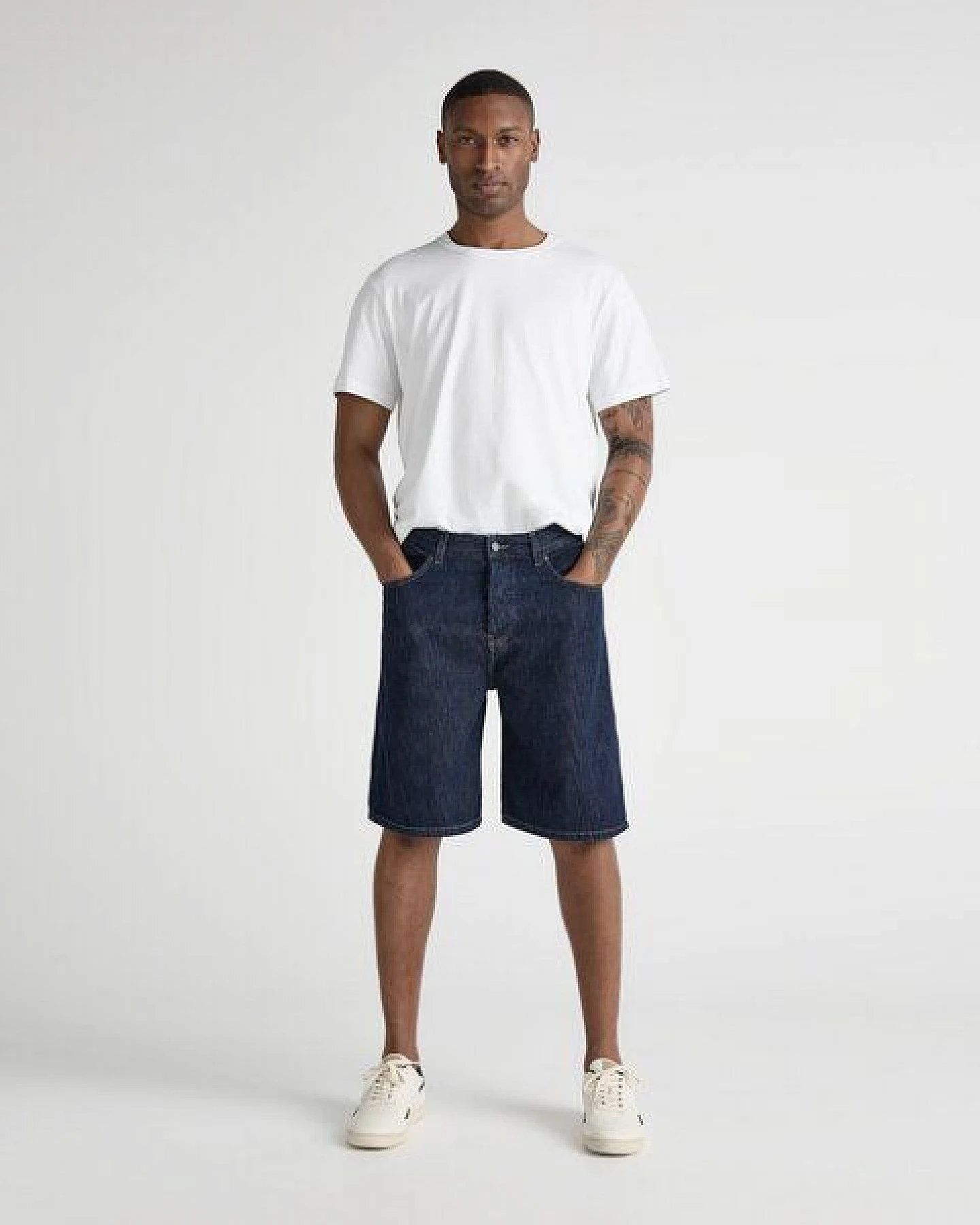 MUD Jeans JAMES Denim Shorts mit recyceltem Baumwollanteil – Ansicht 2