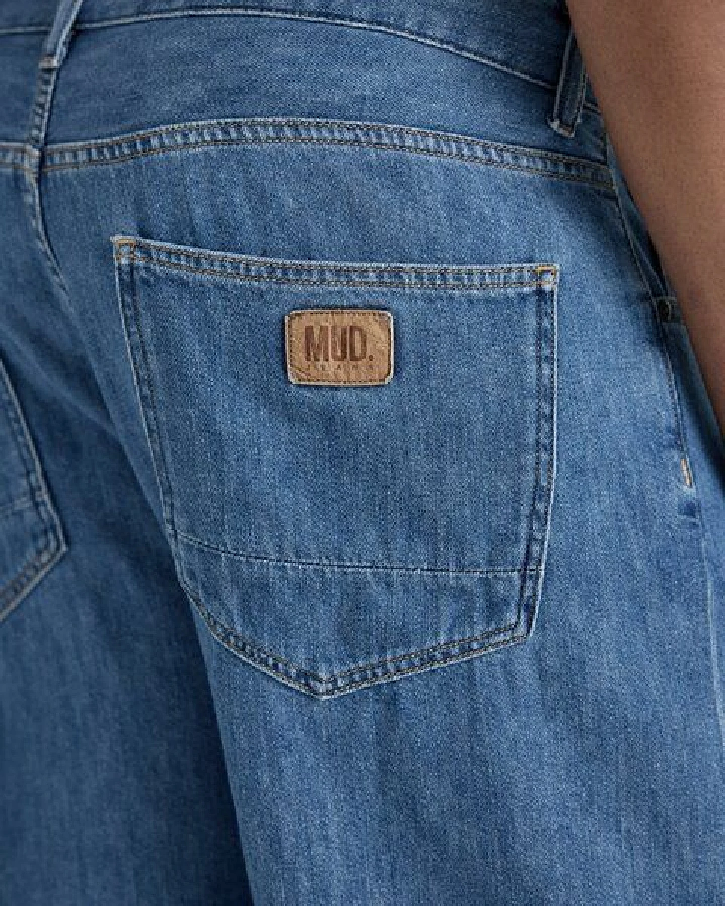 MUD Jeans JAMES Denim Shorts mit recyceltem Baumwollanteil – Ansicht 3