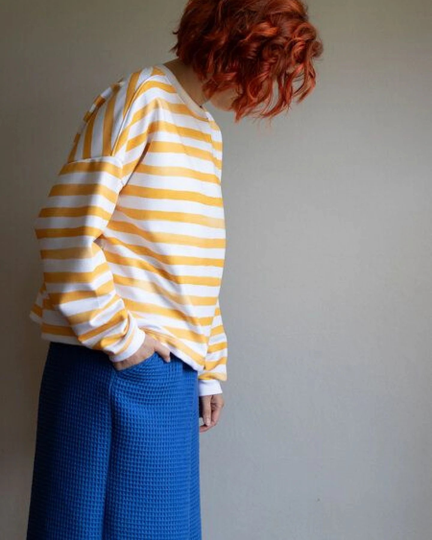 Ecostories Oversized Sweatshirt Sonnenstreifen – Ansicht 2