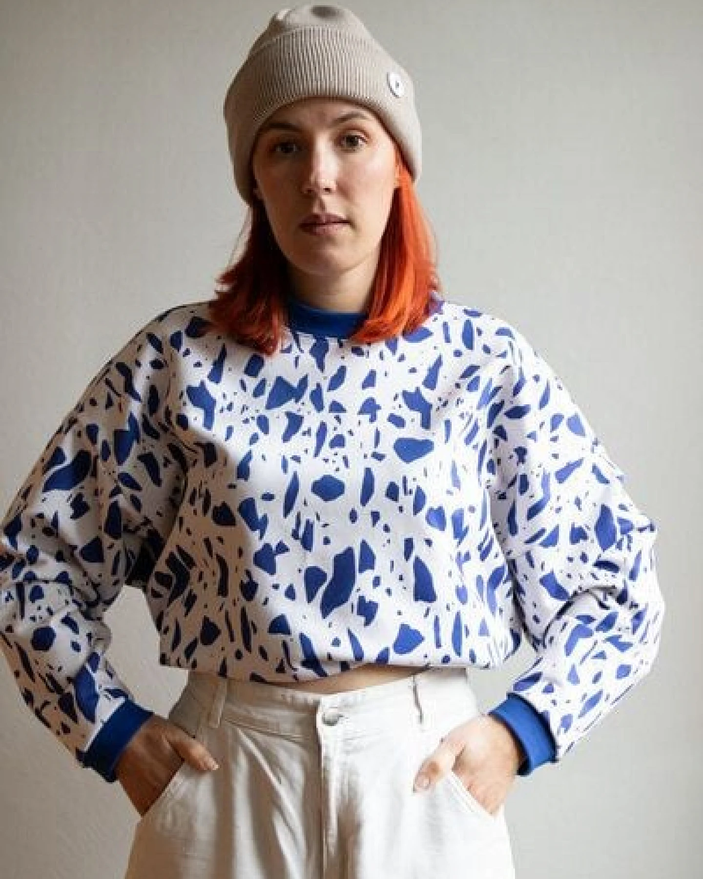 Ecostories Oversized Sweatshirt Terrazzo – Ansicht 3