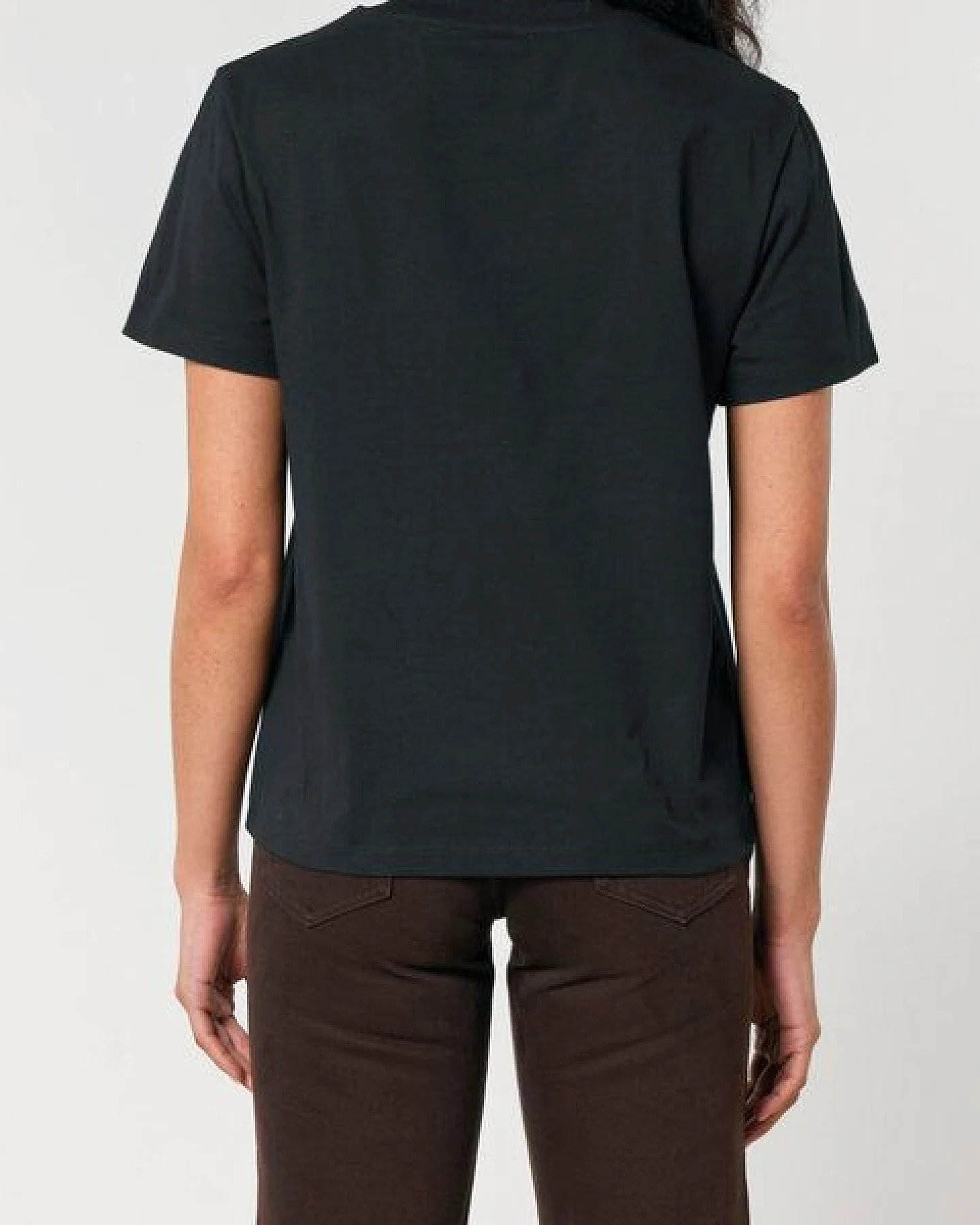 FAIRTICKEN BASICS Damen Basic T-Shirt aus 100% Bio-Baumwolle – Ansicht 2