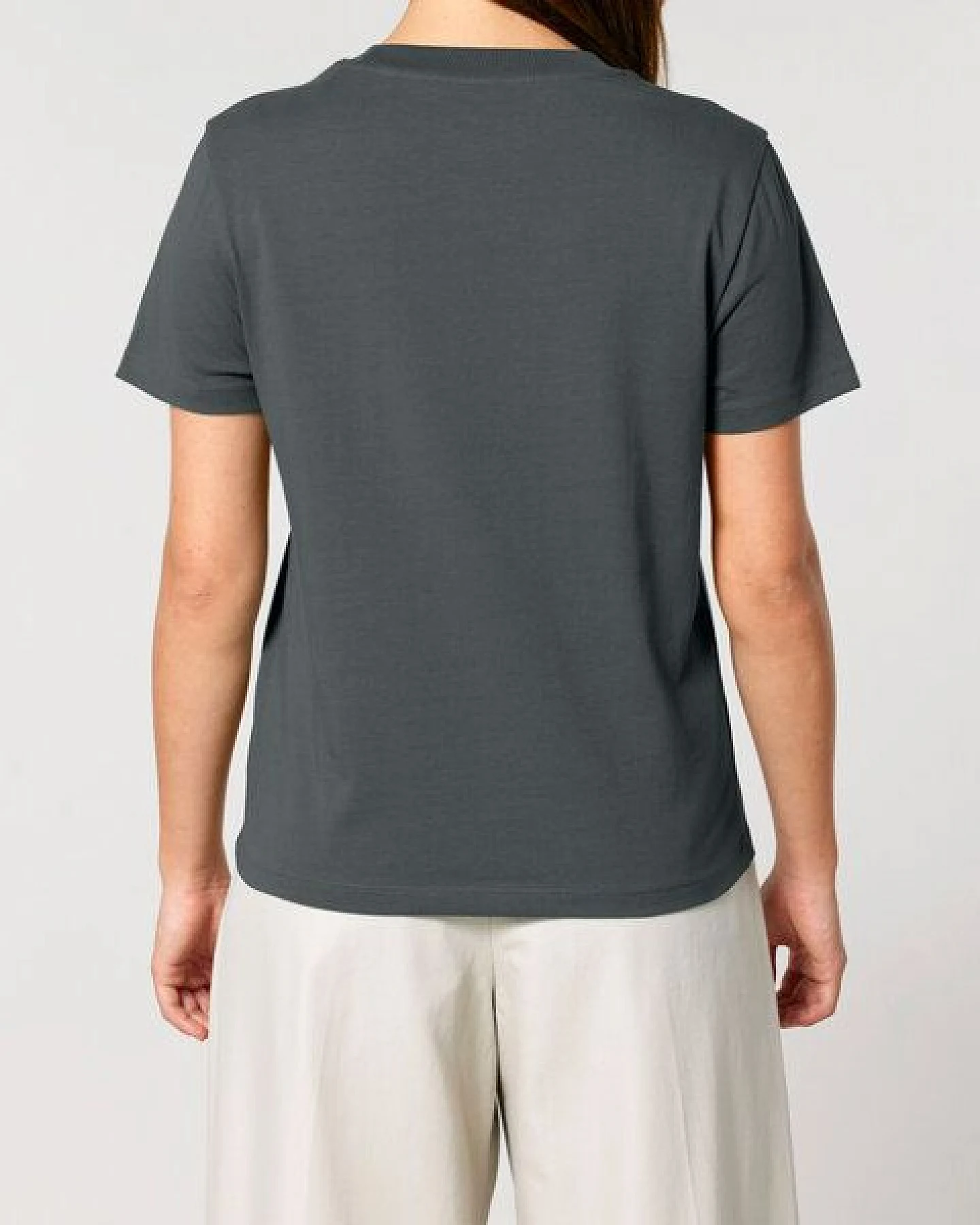 FAIRTICKEN BASICS Damen Basic T-Shirt aus 100% Bio-Baumwolle – Ansicht 2