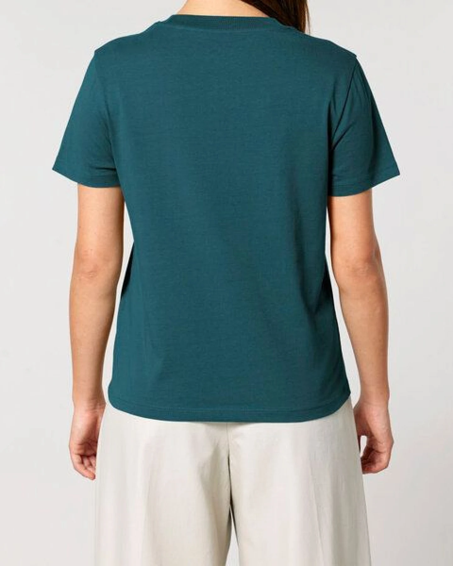 FAIRTICKEN BASICS Damen Basic T-Shirt aus 100% Bio-Baumwolle – Ansicht 2