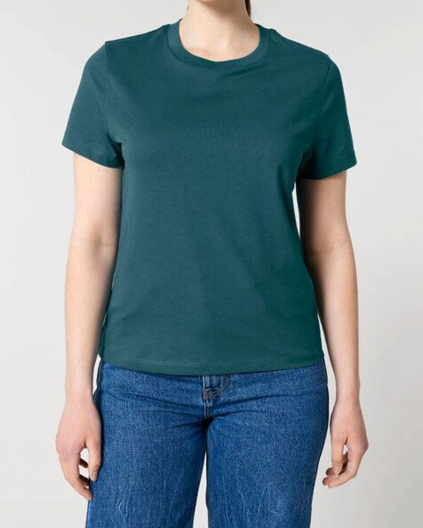 FAIRTICKEN BASICS Damen Basic T-Shirt aus 100% Bio-Baumwolle – Ansicht 3